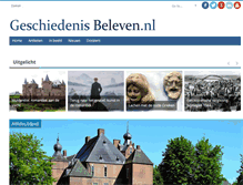 Tablet Screenshot of geschiedenisbeleven.nl